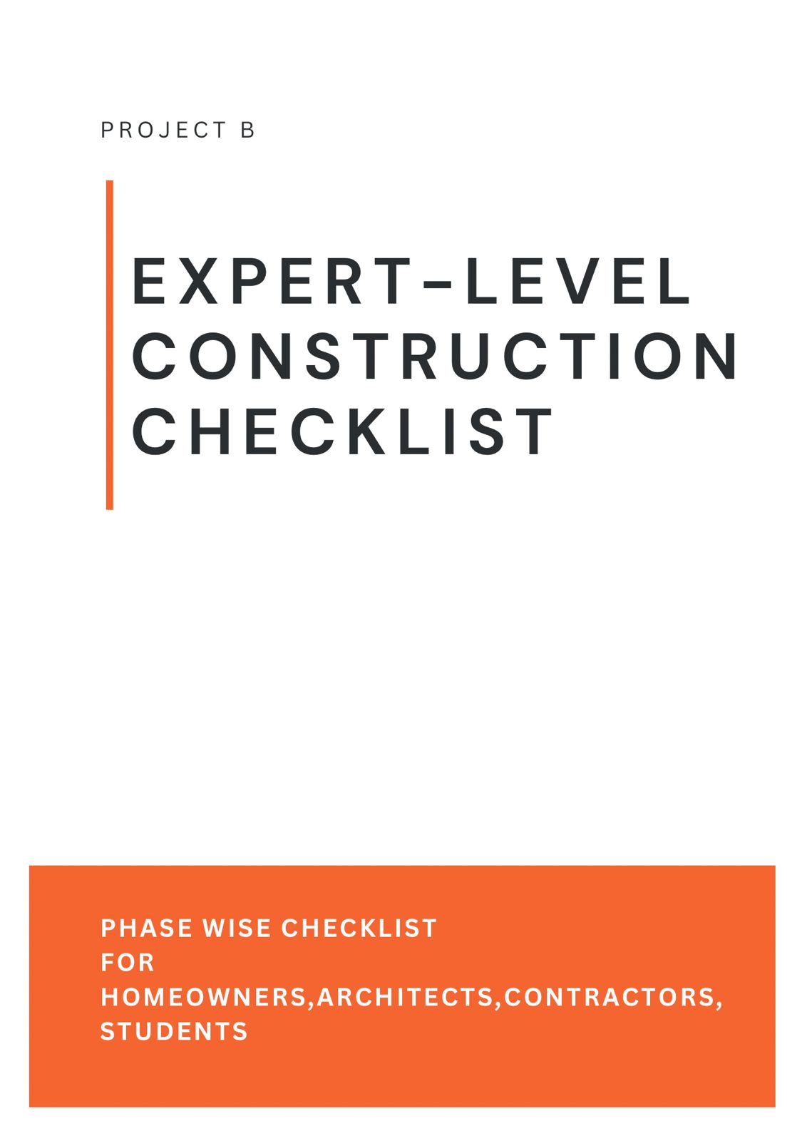 Construction Checklists
